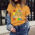 thumbnail image 2 of IROINNID Women's Happy 100th Day Of School Printed T-shirt Short Sleeve Casual Tops, 2 of 7