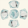 thumbnail image 2 of Summer Ocean Ombre Blue Coral Round Table Placemats Set Of 5 Wedge Table Mats Washable Heat Resistant Place Mat For Dining Table Kitchen Farmhouse Restaurant, 2 of 6