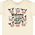 thumbnail image 4 of Inktastic Welcome to the Herd with Cute Black and White Holstein Cows Boys or Girls Baby Bodysuit, 4 of 5