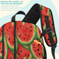 thumbnail image 4 of Herdesigns Watermelon Pattern Laptop Backpack for Women Men, 18.3 Inch Large Computer Backpacks Fashion Teacher Nurse Bag Casual Daypack for Work Travel, 4 of 8