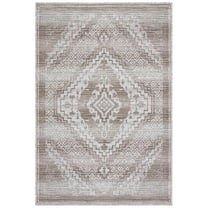 SAFAVIEH Havana Codie Medallion Indoor/Outdoor Area Rug, Light Brown/Ivory, 8' x 10'