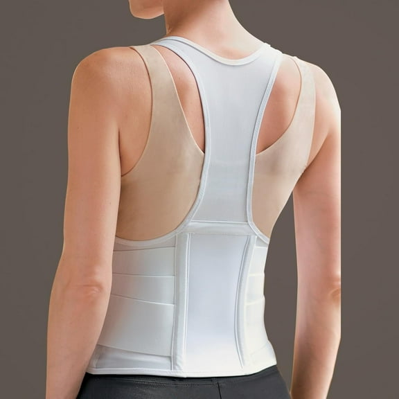 The Original Cincher Back Support,white medium