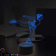 thumbnail image 3 of FXUSLGT 3D Figure Skating Night Light Powered Remote Control Touch Switch 7/16 Color Change LED Table Desk Lamp Home Decoration Toy Birthday Xmas Kid Children Gift, 3 of 8