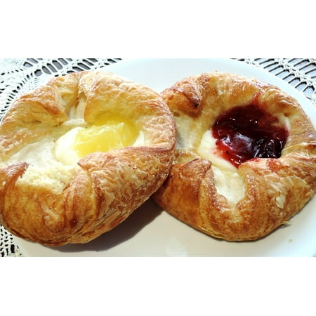 - LAMINATED POSTER Lemon Filling Cream Cheese Danish Pastry Jam Poster Print 24 x 36