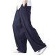 thumbnail image 2 of Pantalones largos para hombre, lisos, informales, con múltiples bolsillos y botones, para exteriores, rectos, para fitness, cargo, poliéster, 2 of 5