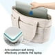 thumbnail image 5 of Mochila de viaje bolsa de trabajo,Women's Pleated Tote Handbag,ligera para beach gym,con cierre ajustable,material canvas resistente,para oficina,travel tote bag,adjustable strap,canvas, 5 of 8