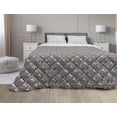 thumbnail image 1 of Grey and Blue Down Alternative Comforter, Retro Styled Abstract Overlapping Circles with Color Details, Microfiber Quilt for All Season, 5 Sizes, Grey Pale Blue Pale Grey, by Ambesonne, 1 of 3