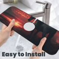 thumbnail image 6 of Kdxio Lone Rider Under Red Sky Pattern Non-Slip Diatom Mud Faucet Drain Pad,Self Absorbent Mat for Kitchen Sink for Variety Kitchen & Bathroom Countertops, 6 of 7
