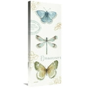 Global Gallery's 'My Greenhouse Butterflies V' By Lisa Audit Stretched Canvas Wall Art
