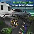 thumbnail image 3 of GEARit 7 Way Plug Inline Trailer Cord (8 Feet) with 7 Gang Junction Box - Weatherproof Wiring Harness Cable with Waterproof Junction Box for RV Trailers and Campers - 8Ft, 3 of 7