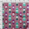 thumbnail image 3 of oneOone Tissu Polyester Lycra Rose Rétro Lanterne Matériel de Robe Tissu Imprimé Tissu au Mètre 56 Pouces de Large, 3 of 5