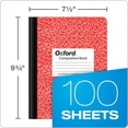 thumbnail image 2 of Cuaderno de composición Oxford, paquete de 6 unidades, con reglas universitarias, 100 hojas, 2 of 7