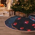 thumbnail image 5 of KLL Christmas Tree Skirt,Party Decorations Farmhouse for Christmas Decorations Holiday Party 30" -Cosmic Red Sparkle Dice, 5 of 6