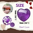 thumbnail image 2 of Tutuviw 20 Pcs 0.8 in Amethyst Quartz Crystals,Heart Natural Polished Crystal,Mini Healing Stone,Worry Stone Bulk,Love Carved Palm Thumb Gemstone for Reiki Energy Balancing Meditation, 2 of 8