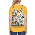 thumbnail image 4 of Xecao Butterflies for Drawstring Bags,Pull String Backpack Bags,String Bag Sackpack, 4 of 6
