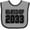 Heather and Black, variant on Class of 2033 Boys or Girls Baby Bib