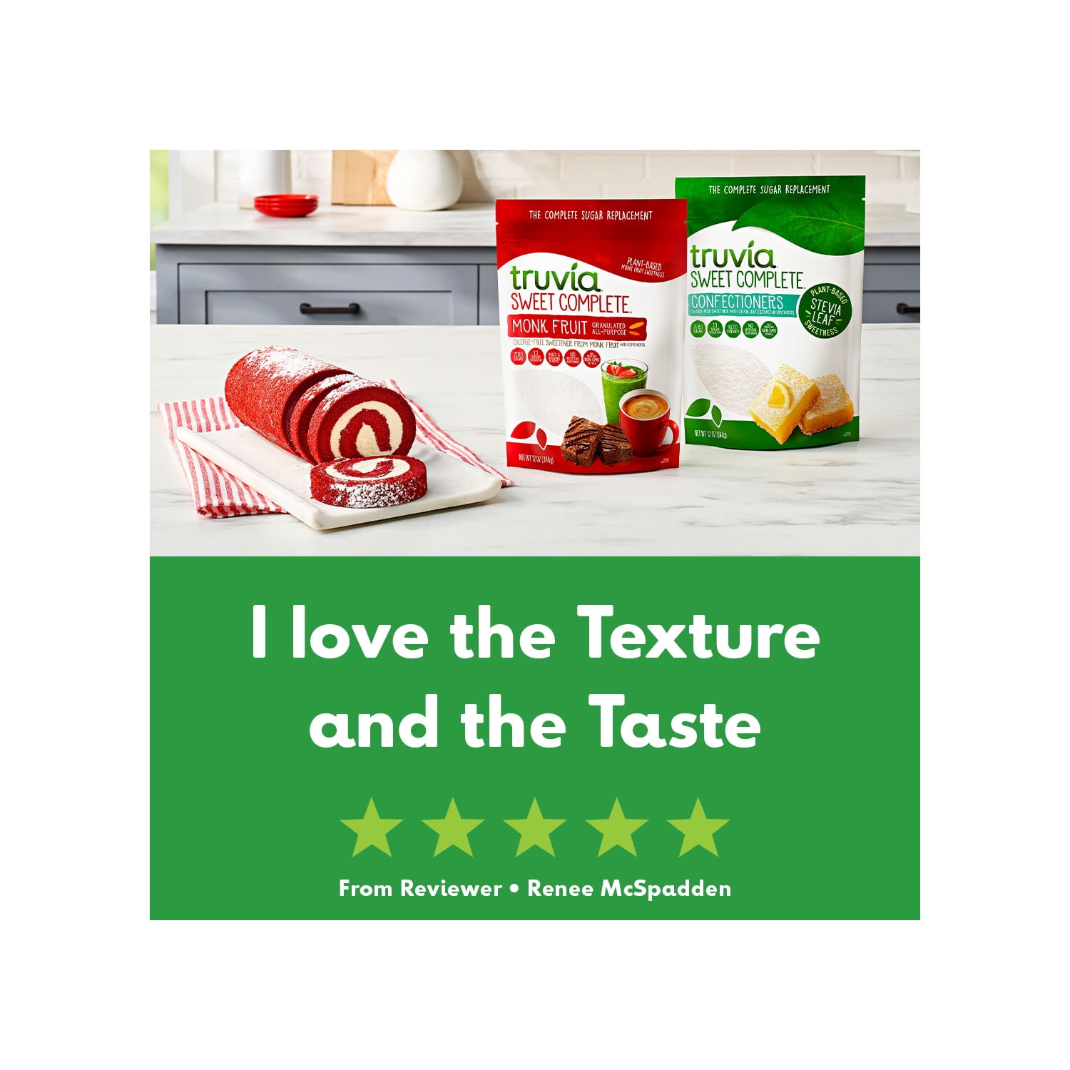 (2 pack) Truvia Sweet Complete Confectioners, Powdered Stevia Leaf Sweetener with Zero Calories, 12oz Bag