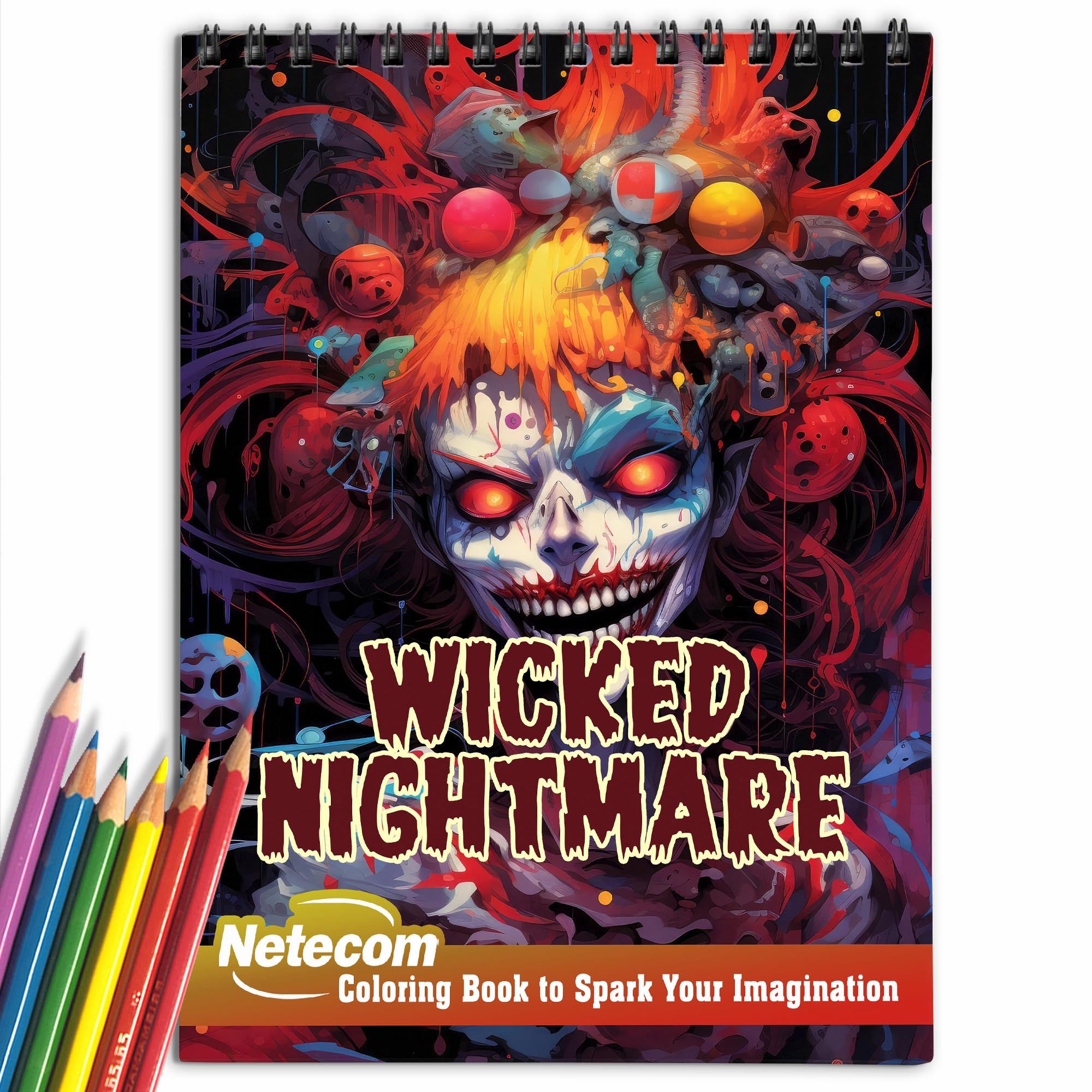 LBKHOUSE Christmas Wild Life Coloring Book Spiral Bound for Adults Premium Cover
