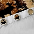 thumbnail image 4 of Erosebridal Brown Rustic Farmhouse Black Out Curtains, Deer Wildlife Curtains Pack of 2 (42x63 Each), 4 of 6