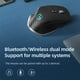 thumbnail image 5 of Ratón Inalámbrico Bluetooth 5.0 Mouse 2.4G Ratón Óptico Portátil Inalámbrico Ratones Ergonómicos para Computadora de Mano Derecha Gris, 5 of 5