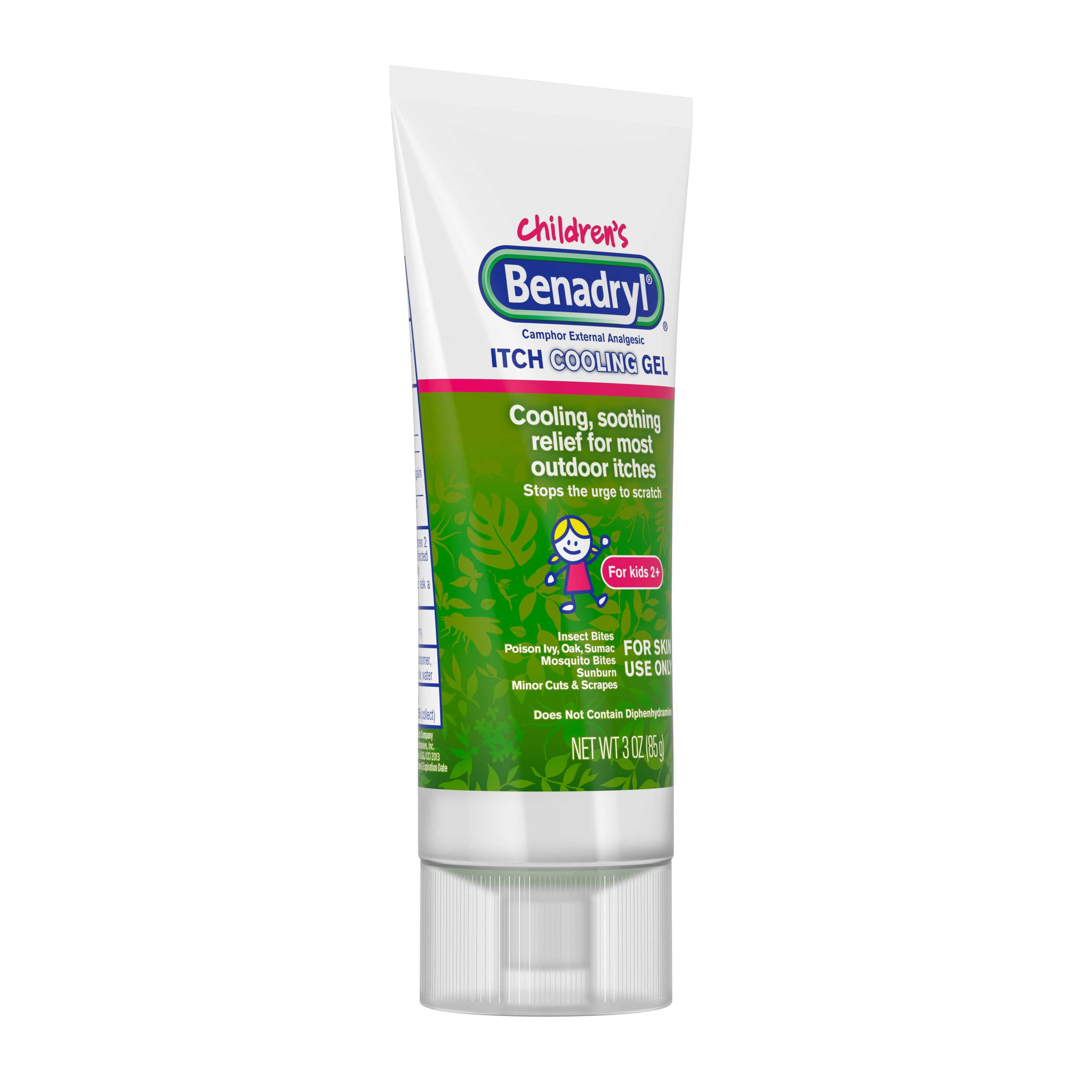 Benadryl Anti Itch Camphor Cooling Gel For Kids Travel Size 3 Oz Walmart Com Walmart Com