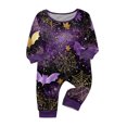 thumbnail image 4 of Halloween Family Matching Pajamas Set, Fall Sleepwear, Ghost & Pumpkin Printed Holiday Sleepwear, Soft Loungewear PJs Outfit, 4 of 5