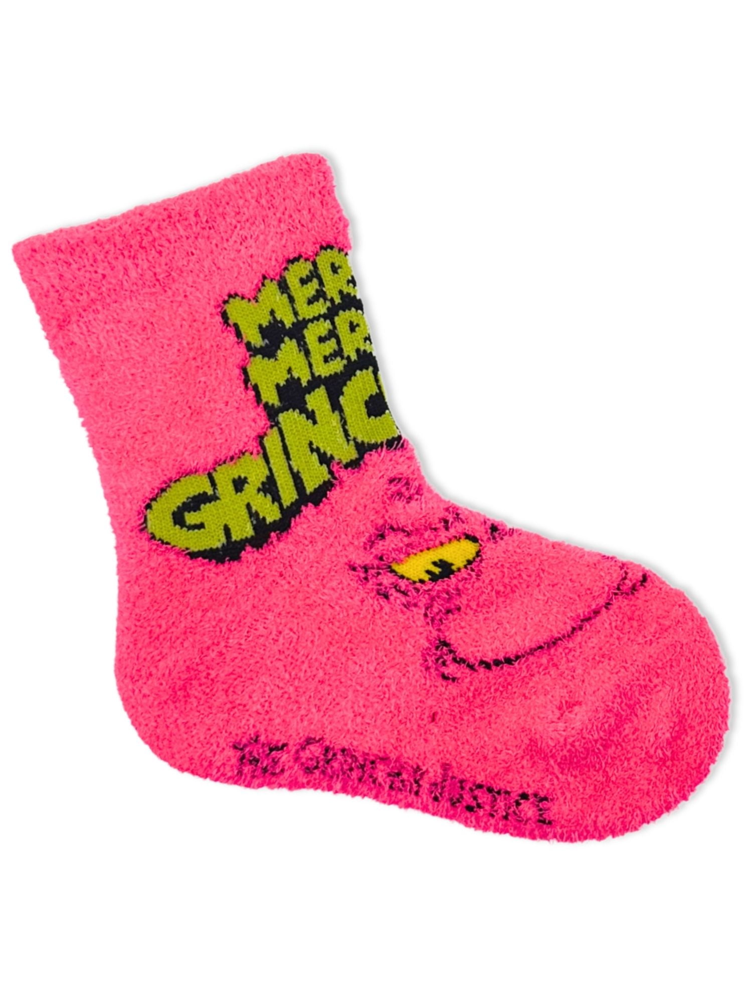 Grinch x Justice Girls Cozy Socks, 2-Pack, Sizes S/M-M/L