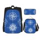 thumbnail image 1 of Disketp Compass Mochila Estampada de Gran Capacidad con Lonchera y Estuche, Set de 3 Piezas para Estudiantes, 1 of 7