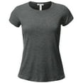 thumbnail image 4 of Emmalise Women's Classic Short Sleeve Crewneck 6 Pack Tshirts, Black DpJungle Hcharcoal Royal Hgry White, Medium, 4 of 6