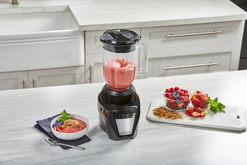 BLACK+DECKER 700W Stainless Steel 6-Tip IceCrush Blender, 8 Speeds + Pulse, 7-Cup Ergonomic Jar (56oz), Ice Crushing & Smoothie Maker