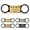Gold, variant on Slide-On Pet ID Tags, Personalized Engraved Dog & Cat Tags, Custom Slient Dog Puppy Cat Tags, Quiet Silicone & Stainless Steel