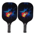 thumbnail image 4 of Set de Paletas de Pickleball, Ergonímico 2 Raquetas de Pickleball Set absorción de Sudor absorción de Agarre de Agarre 4 Bolas para Abrenamiento, 4 of 7