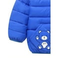 thumbnail image 7 of WIBACKER Baby Boys Girls Winter Coats with Pockets Toddler Light Puffer Down Jacket Infant Kids Bear Hoods Padded Outwear, 7 of 7