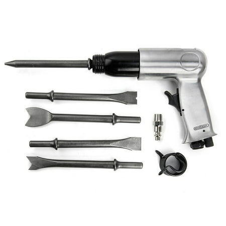 Professional HD Air Hammer, with 5PC Chisel Kit (Best Hammer For Wood Chisel)