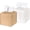 Beige, White, variant on Minzimin Tissue Box Cover, 2 Pack  Square PU Leather Tissue Box Holder Decrative Tissue Cube Organizer for Tabletop, Bathroom, Car, Office