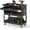 Black, variant on Yuanmin 3 Tier Rolling Tool Cart with Lockable Drawer, Heavy Duty Metal Utility Cart on Wheels with Pegboards & Hooks, Mechanic Tool Storage Organizer for Garage, Warehouse & Workshop (Red)