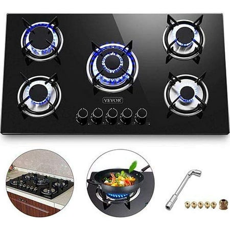 Vevor 36x21 Inches Built In Gas Cooktop 5 Burners Gas Stove