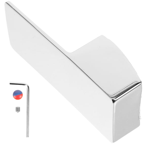 TABLZONE Taps for Bathroom Basin Faucet Handle Silver Alloy Ergonomic Grip 1Pack