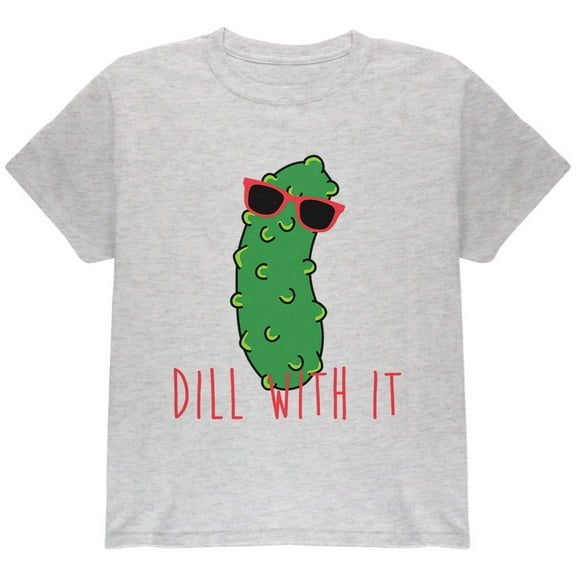 Old Glory Youth Vegetable Pickle Dill Deal With It Short Sleeve Graphic T Shirt