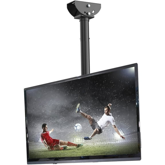 TV Ceiling Mount Adjustable Bracket Fits Most LED, LCD, OLED and Plasma Flat Screen Display 32 to 70 Inch, up to 110 Lbs, VESA from 200x100mm to 600x400mm