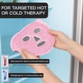 thumbnail image 3 of GEN'C BEAUTY Ice Face Mask 2-Pack (Blue & Pink) – Reusable Gel Mask with Adjustable Strap for Hot & Cold Compress, 3 of 5