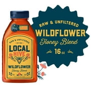 Local Hive, Raw & Unfiltered, 100% U.S. Wildflower Honey Blend, 16 oz Bottle