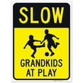 thumbnail image 1 of Slow Grandkids At Play Sign, Traffic Sign, 18x24 Corrugated Plastic 18x24 Corrugated Plastic, 1 of 1