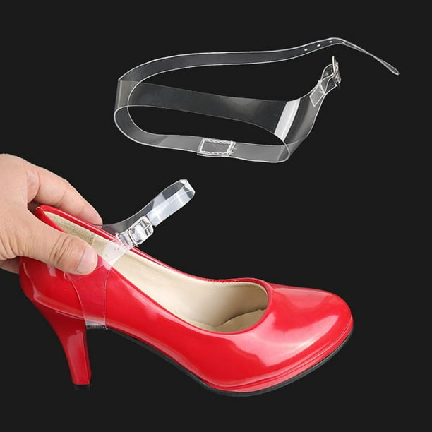 Transparent store shoe straps