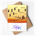 thumbnail image 1 of Camel Desert Along the Way to the Silk Road Map Welcome Back Greeting Cards Envelopes Blank, 1 of 3