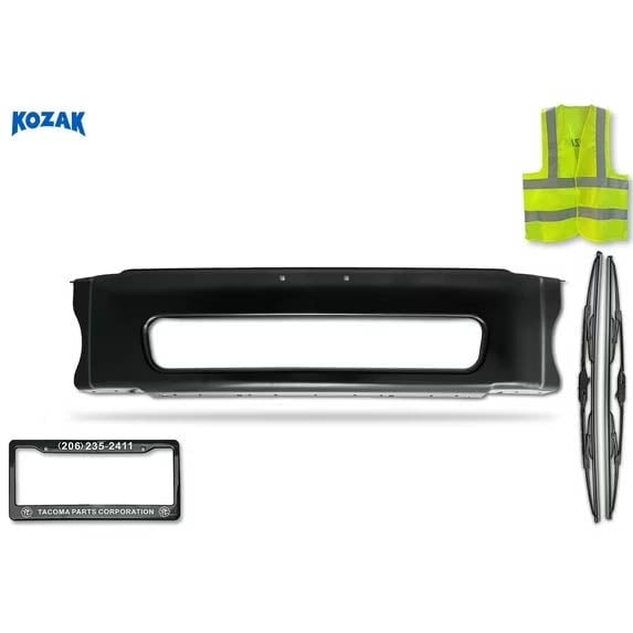 Black Steel Bumper Center Compatible with Freightliner M2 Business Class 106 112 2003-2021