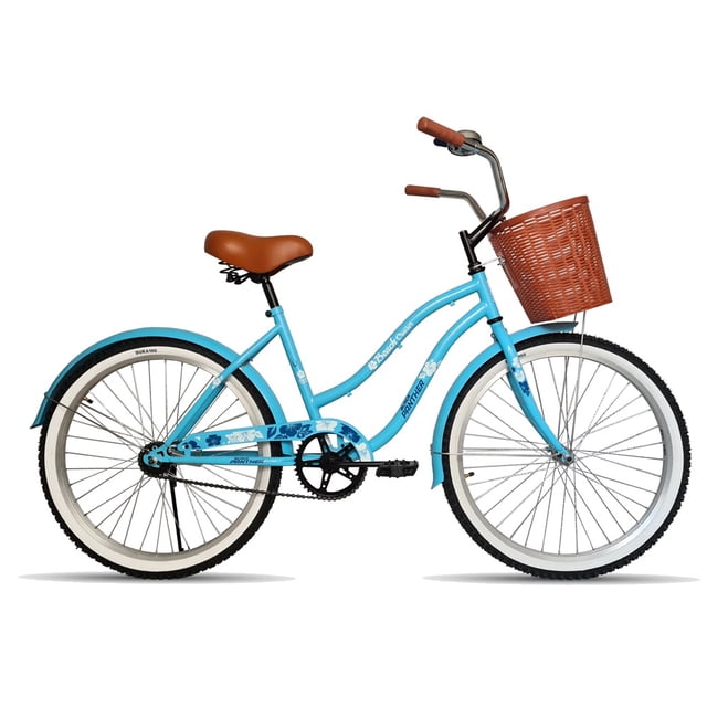 Bicicleta Black Panther Beach Cruiser R26 Equipada Azul
