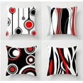 thumbnail image 1 of Funda De Almohada Para Exteriores Rojo Negro 18 X 18 Pulgadas Jormftte WMPH-1622-1, 1 of 6