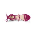 thumbnail image 4 of BLISSFUL STEP Women's Shoes Stiletto High Heel Ankle Wrap Tie Open Toe Faux Suede Sandals Hot Pink 8, 4 of 7