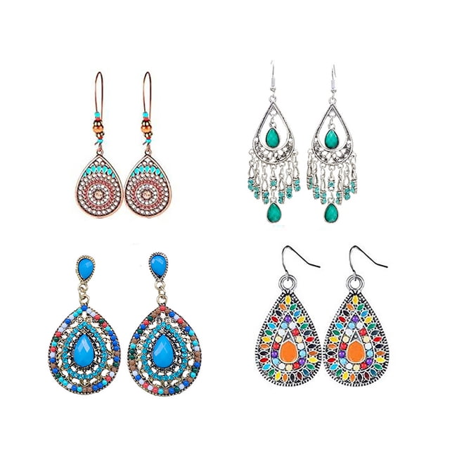 Pendientes colgantes de gota de agua Sonducket accesorios populares Vintage